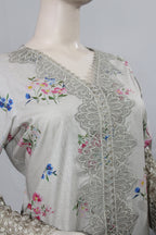 Zeb e Gul – Simaabi Gulzar | Lace-Yoke Floral Lawn 2-Piece Suit