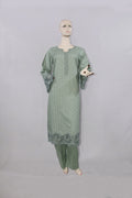 Zeb e Gul – Sabz Sukoon | Self-Textured Lawn 2-Piece Suit